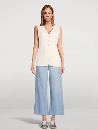 Leenah Wide-Leg Ankle Jeans