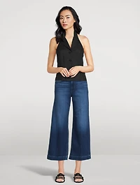 Anessa High-Waisted Wide Ankle Jeans