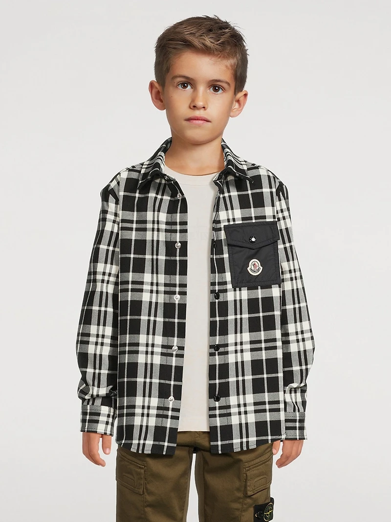 Cotton Shirt Check Print