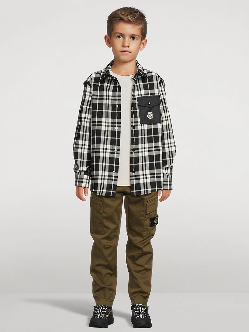 Cotton Shirt Check Print