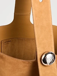 Large Pebble Suede Bucket Bag