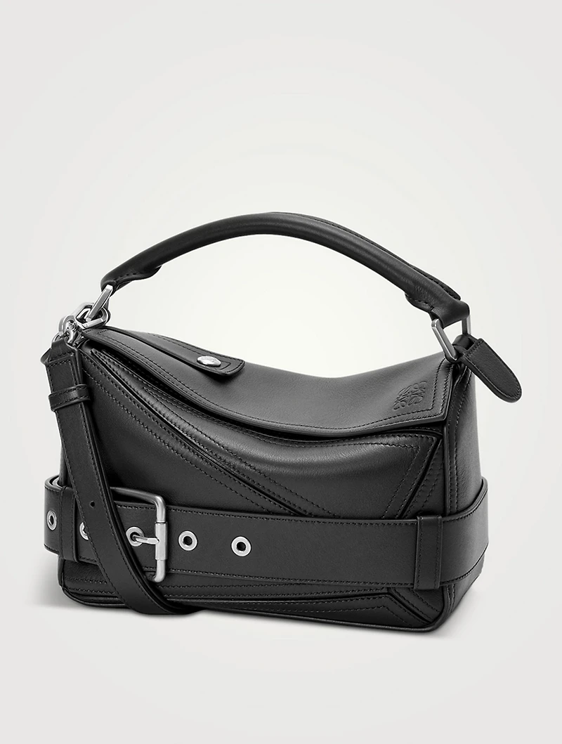Small Puzzle Biker Leather Bag