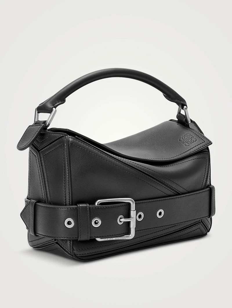 Small Puzzle Biker Leather Bag