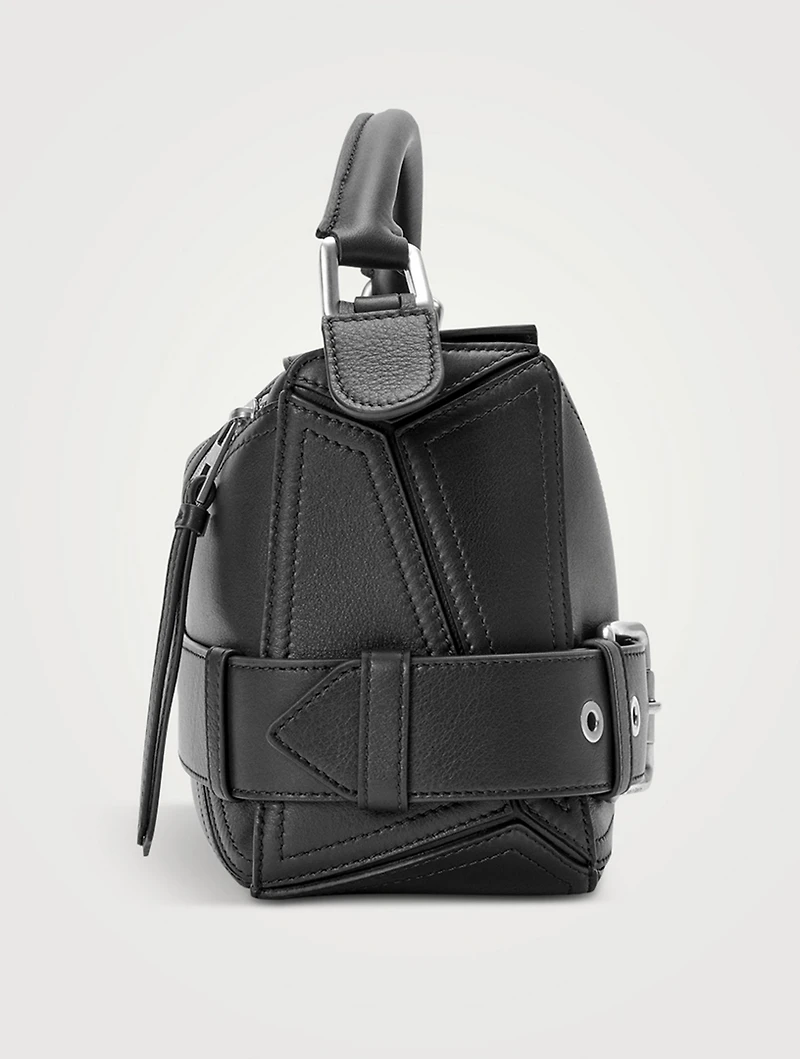 Small Puzzle Biker Leather Bag
