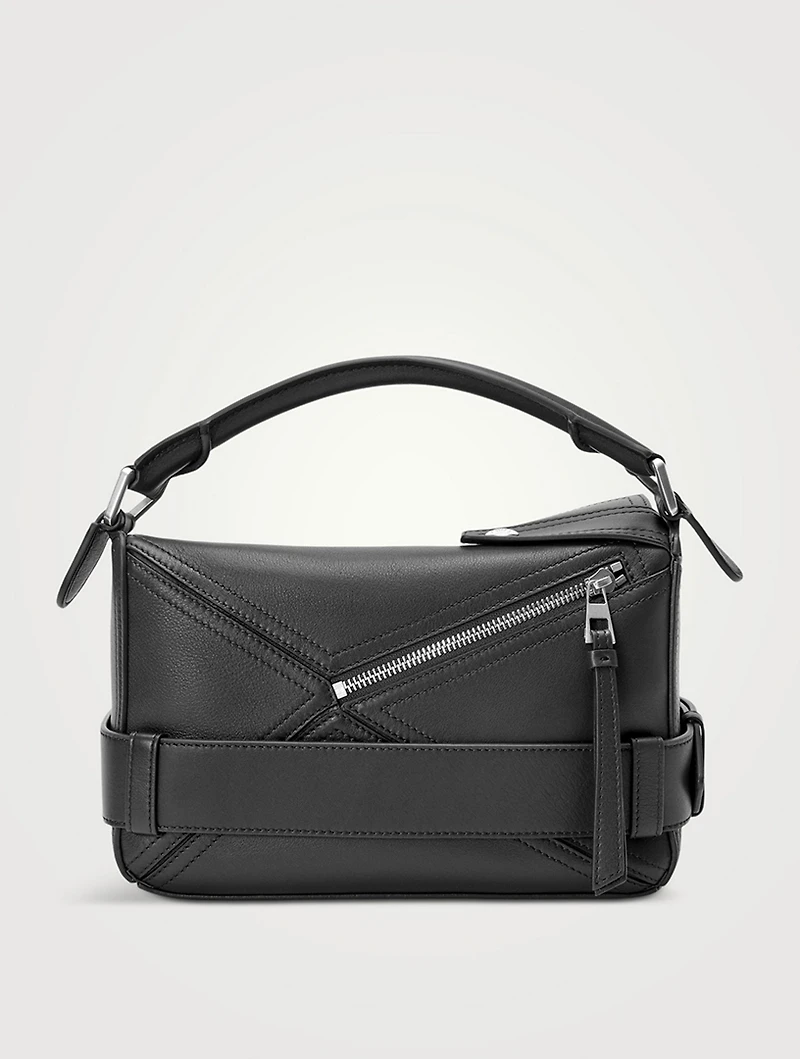 Small Puzzle Biker Leather Bag