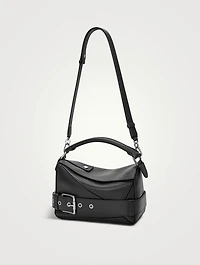 Small Puzzle Biker Leather Bag