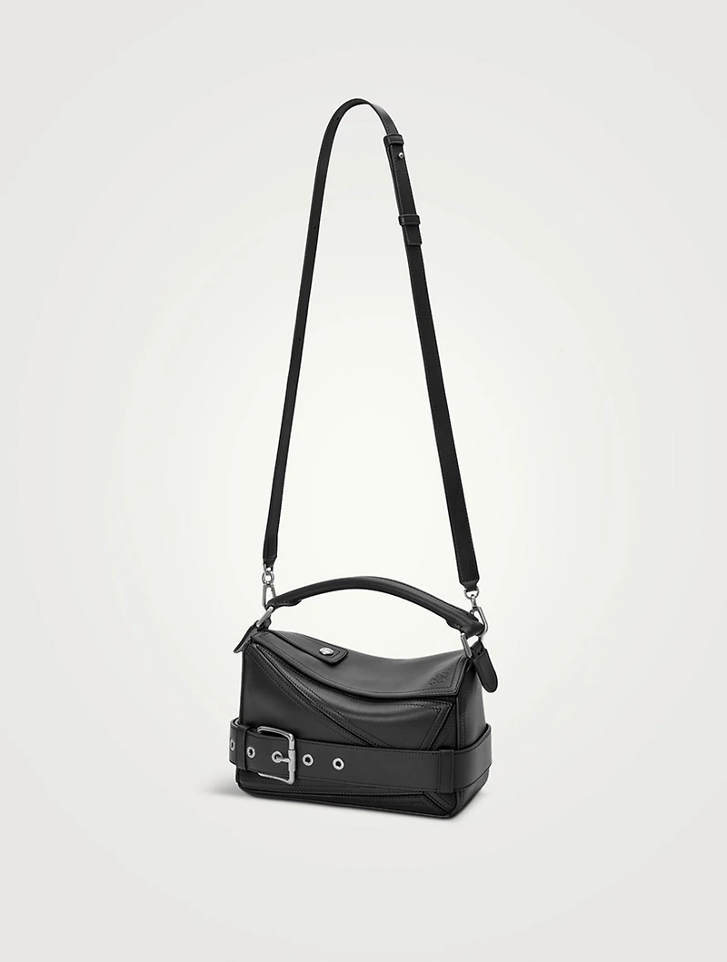 Small Puzzle Biker Leather Bag