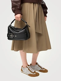 Small Puzzle Biker Leather Bag
