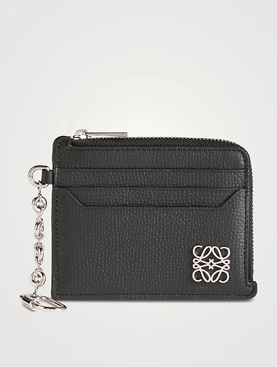 Anagram Square Leather Card Holder