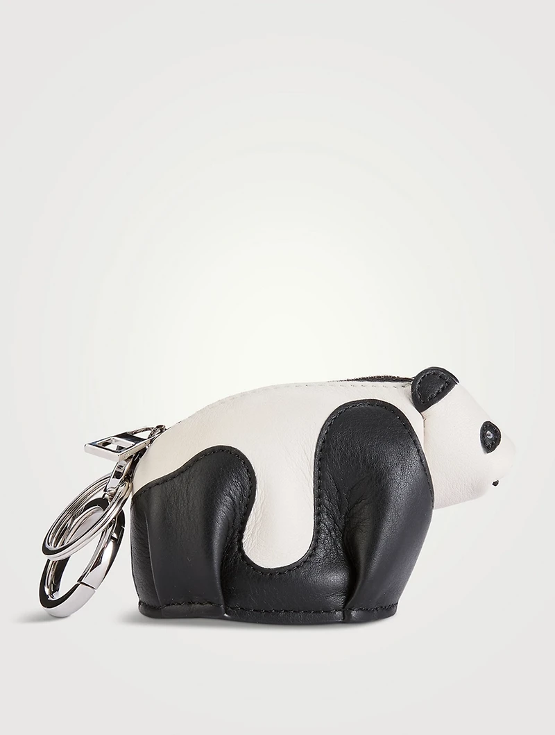 Panda Leather Bag Charm