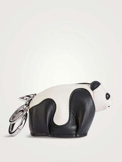 Panda Leather Bag Charm