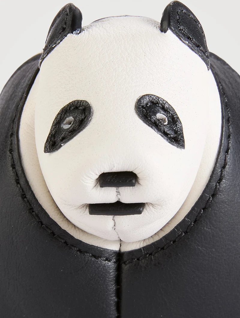 Panda Leather Bag Charm