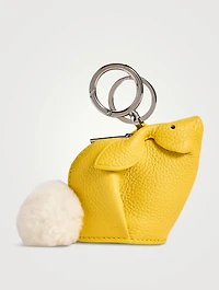 Bunny Leather Bag Charm