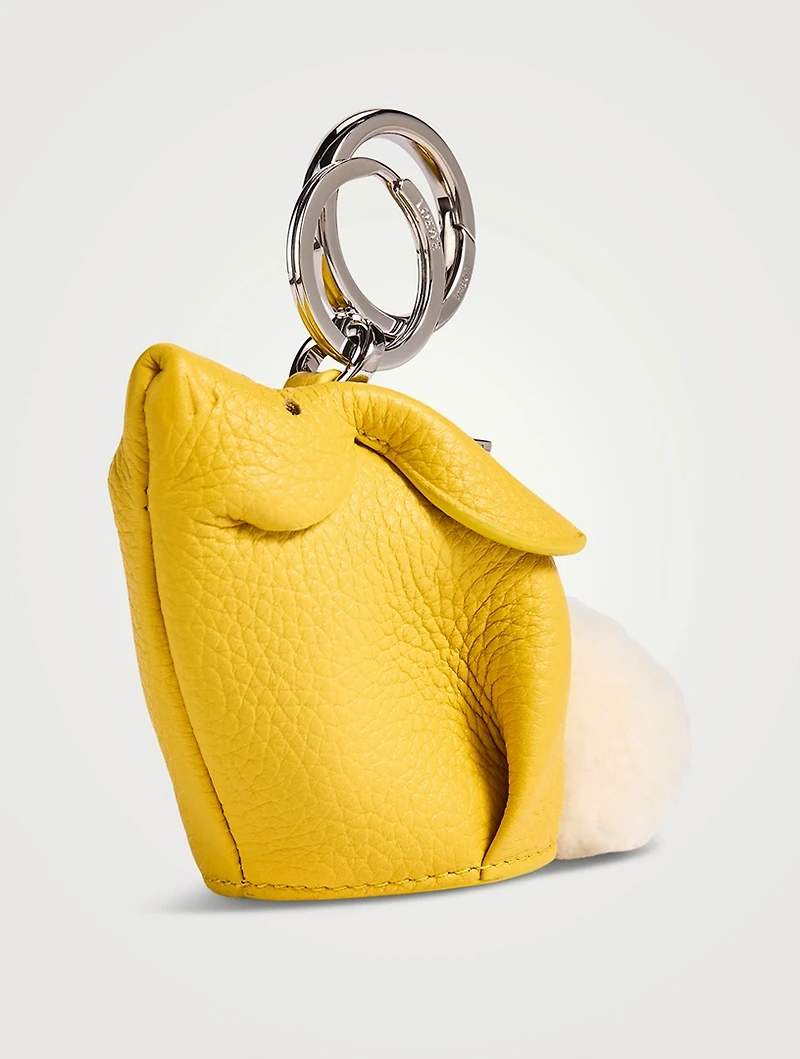 Bunny Leather Bag Charm