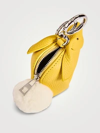 Bunny Leather Bag Charm