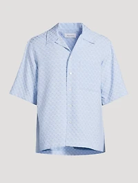 Skull Jacquard Hawaiian Shirt