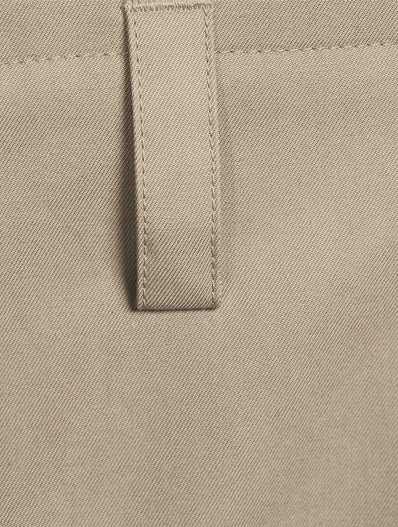 Wide-Leg Chino Pants