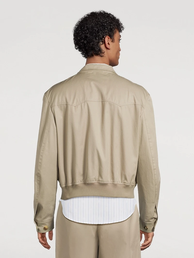 Cropped Harrington Jacket