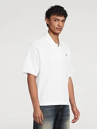 Skull Cotton Polo Shirt