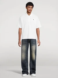 Skull Cotton Polo Shirt