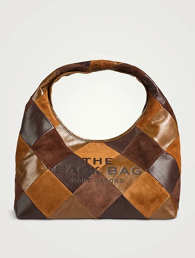 The Sack Patchwork Leather And Suede Shoulder Bag