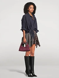 The Mini Sack Suede Shoulder Bag