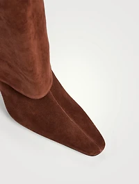 Wally Foldover Suede Knee-High Boots