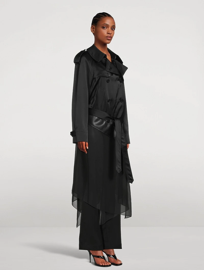 Scarf Trench Coat