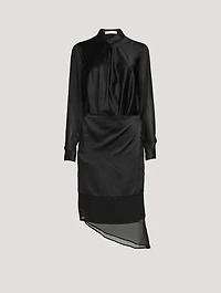 Scarf Shirt Dress