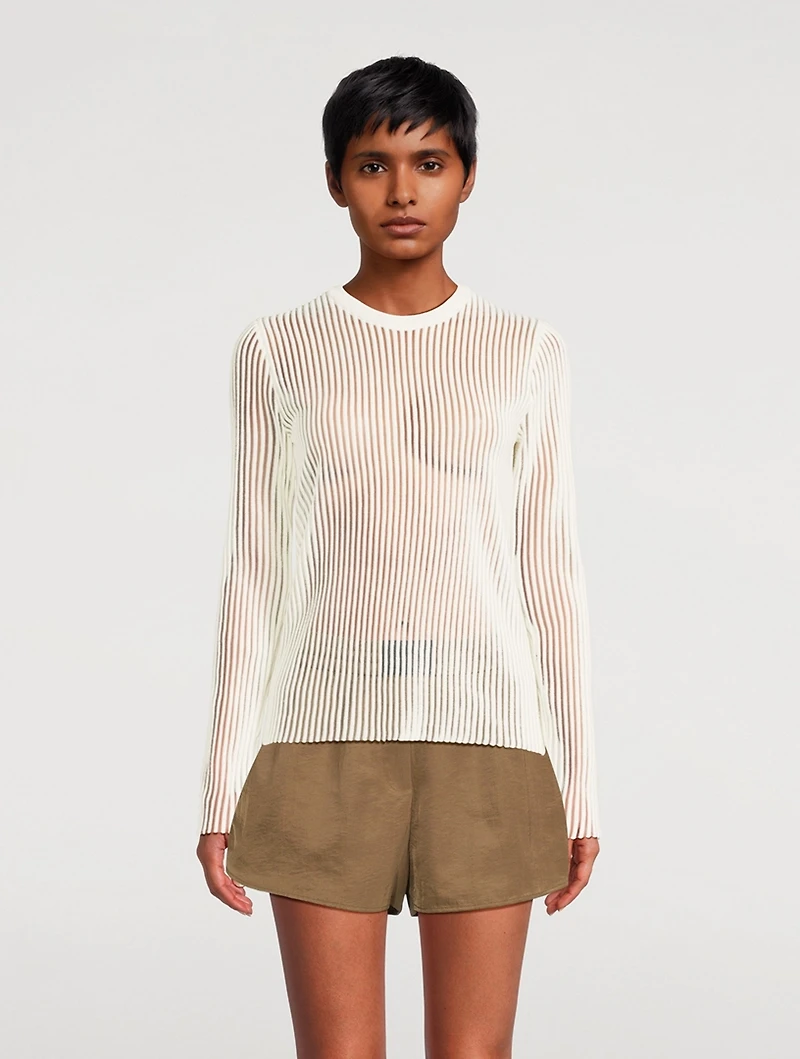 Spaced Sheer Top