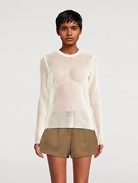 Spaced Sheer Top
