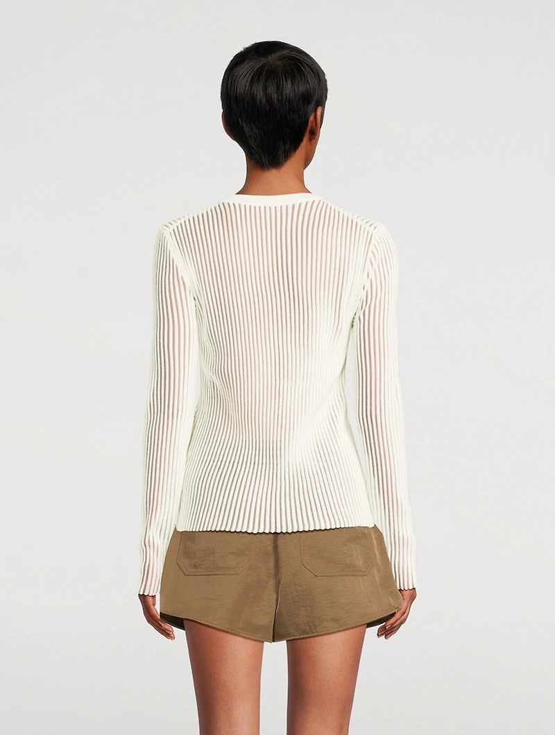 Spaced Sheer Top