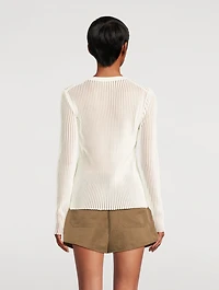 Spaced Sheer Top