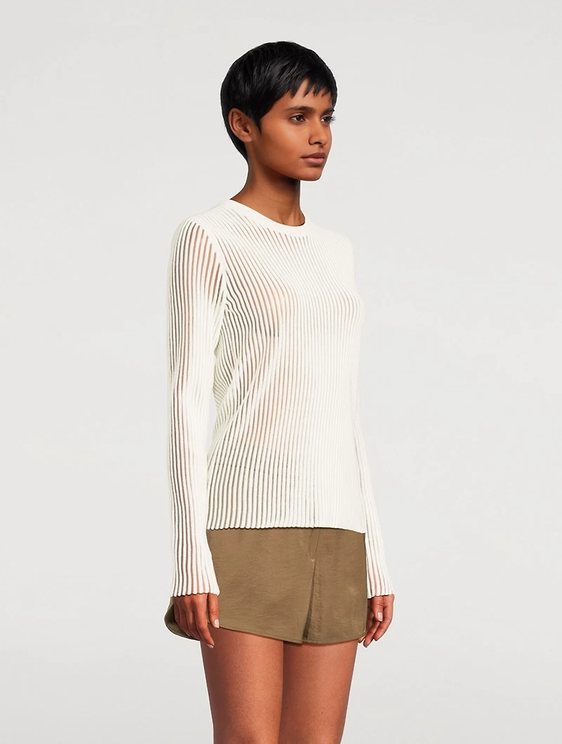 Spaced Sheer Top