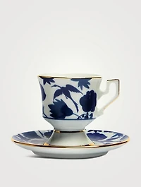 Set Of Two Espresso Cups And Saucers
