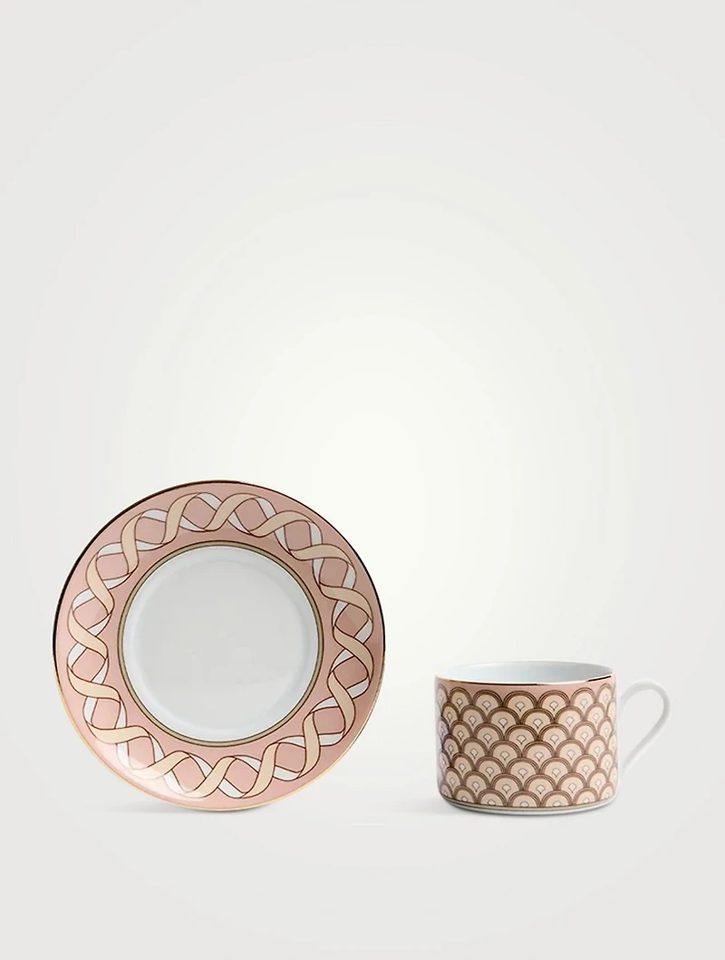 Set Of Two Impero Tea Cups And Saucers
