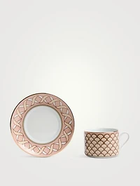 Set Of Two Impero Tea Cups And Saucers