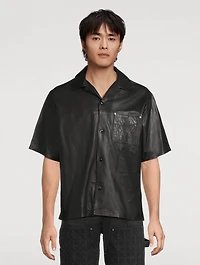 Leather Camp Shirt