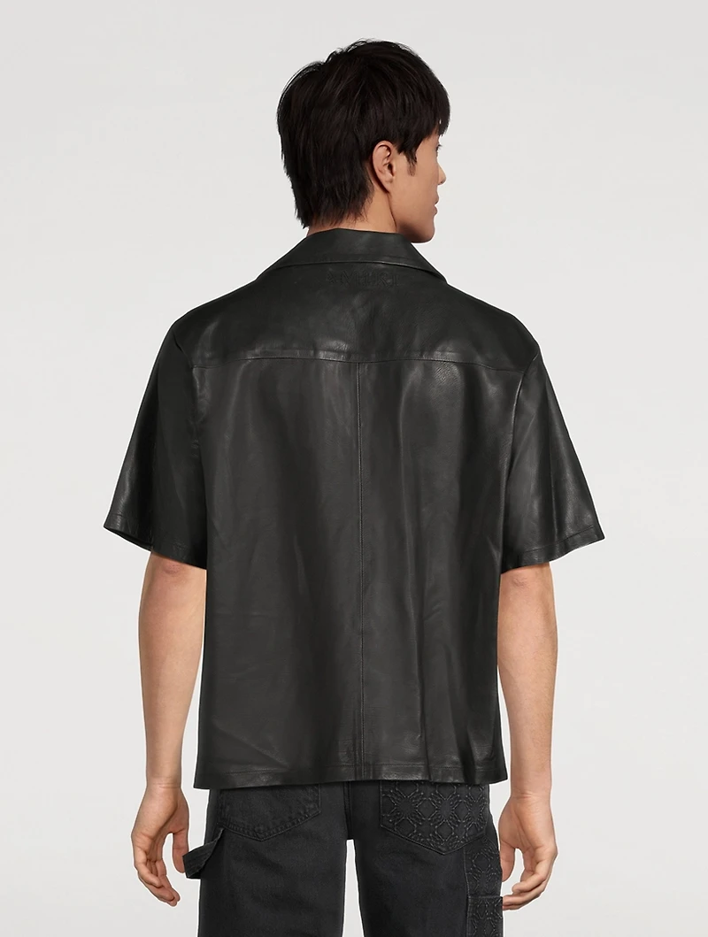 Leather Camp Shirt