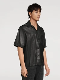 Leather Camp Shirt