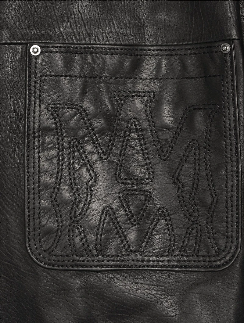 Leather Camp Shirt