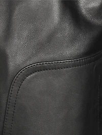 Leather Blouson Jacket