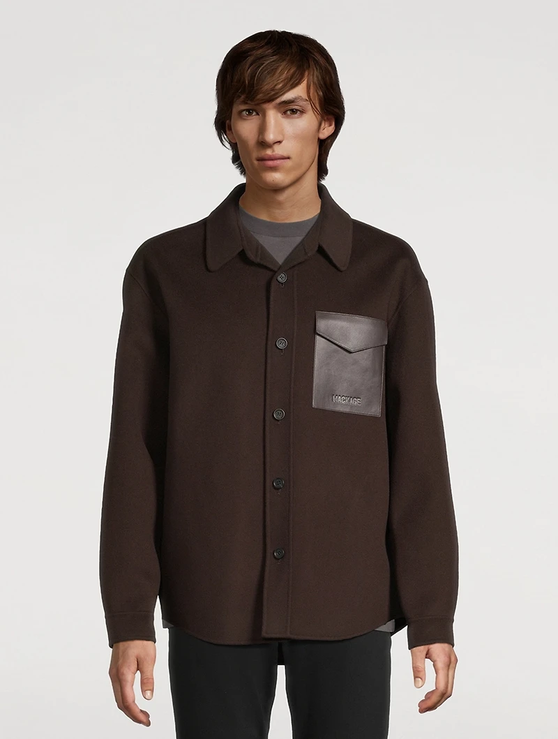 Emmanuel Double-Face Wool Overshirt