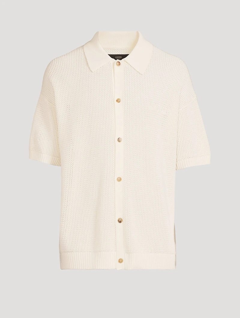 Crochet Short-Sleeve Shirt