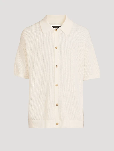 Crochet Short-Sleeve Shirt