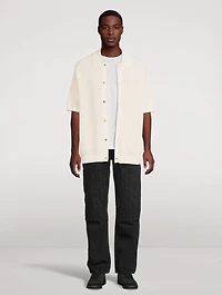 Crochet Short-Sleeve Shirt