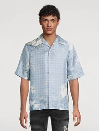 Bleach Bandana Bowling Shirt