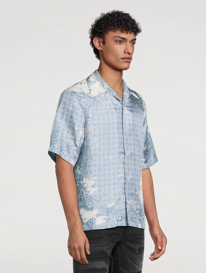 Bleach Bandana Bowling Shirt