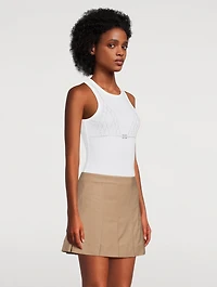 Crystal-Embellished Tank Top