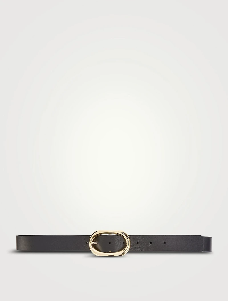 Signature Link Leather Belt
